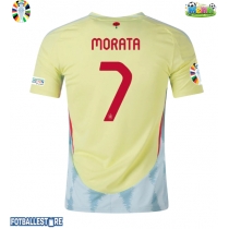 Spania Alvaro Morata #7 Bortedrakt EM 2024 Kortermet